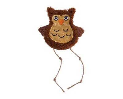 Vadigran Tiggy Uil Pluche Kat speelgoed - Bruin
