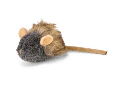 Vadigran Pluche Muis Katten Speelgoed - Grijs-Bruin