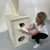 Krabpaal Cat Tower Box Cream