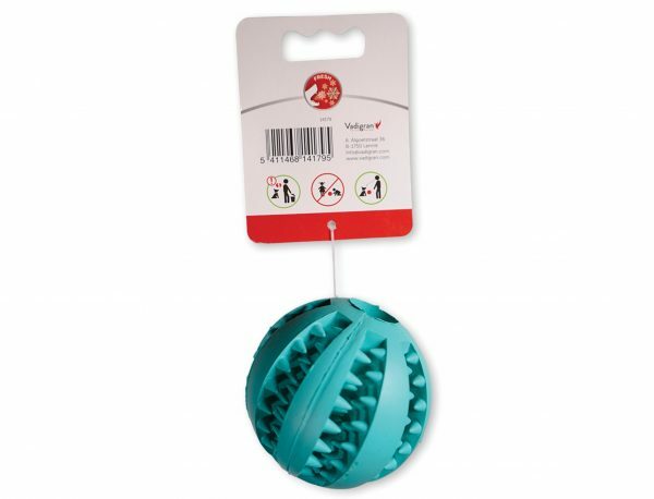 Speelgoed hond rubber Dental fun basebal munt 7cm