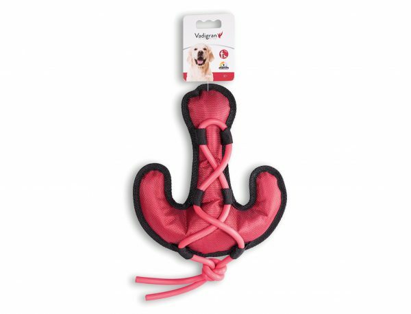 Speelgoed hond Oxford anker rood 35cm