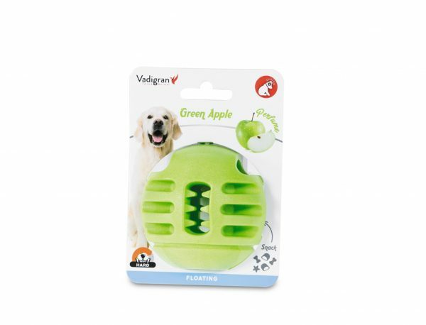 Speelgoed hond TPR bal Green Apple 8cm