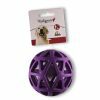 Speelgoed hond rubber holle bal paars Ø9cm