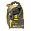 Flexi Neon zwart/neon XS (riem 3 m)