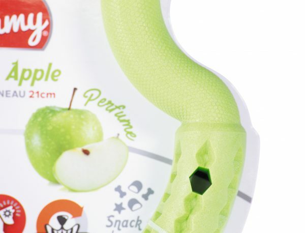 Speelgoed hond TPR ring Green Apple 21cm
