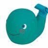 Speelgoed hond latex walvis blauw 13cm