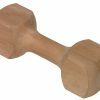 Speelgoed hond hout apporteerblok 250g 21cm