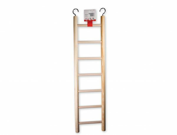 Speelgoed vogel hout ladder 7 sporten 75x19 cm