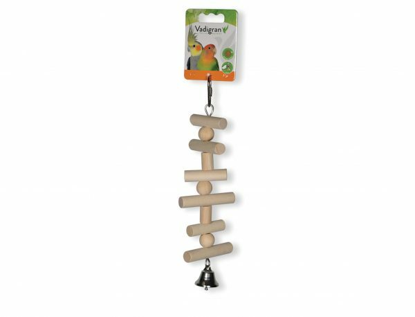 Speelgoed vogel houten ladder 25cm