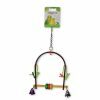 Speelgoed vogel plexi Swing multikleur 26cm