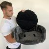 Ligbak Rond Ø 50 cm  + Kussen Dark Grey