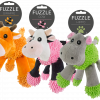 Fuzzle Giraffe with 5 squeakers