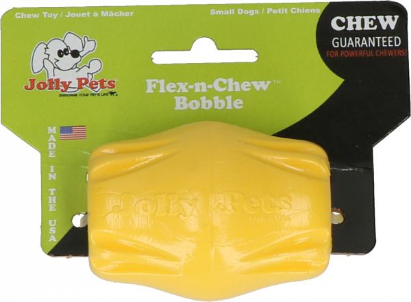 Jolly Flex-n-Chew Bobble geel small