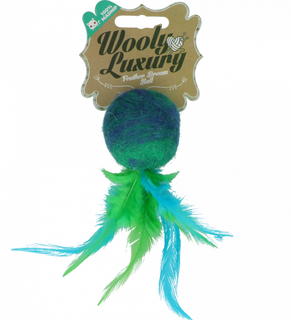 Wooly Luxury Feather Dream Ball Green