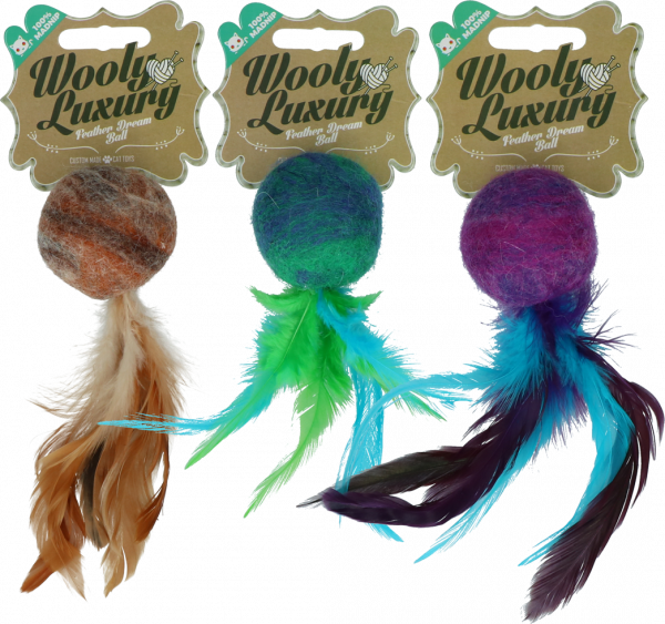 Wooly Luxury Feather Dream Ball Green