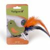 Speelgoed kat Fancy Vogel groen 18cm