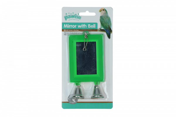 Pawise Bird Mirror with bell