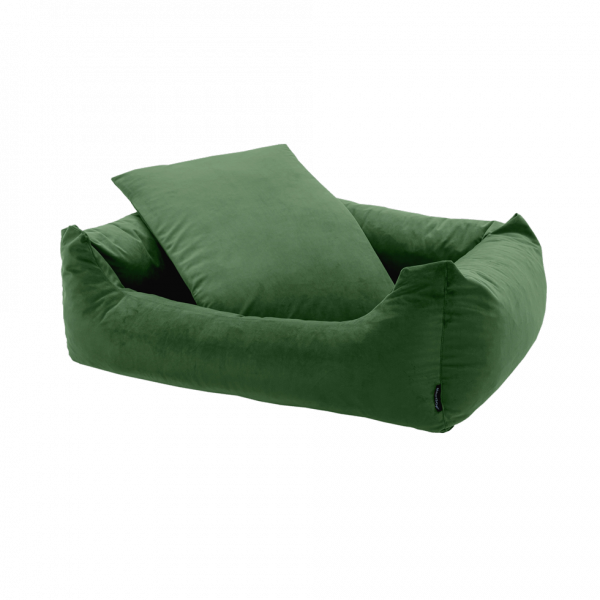 Madison Velours Dog Bed Groen S