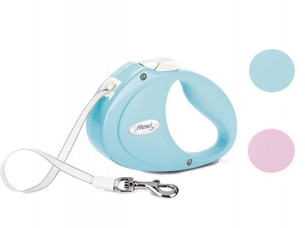 Flexi Puppy (riem 2m) lichtblauw