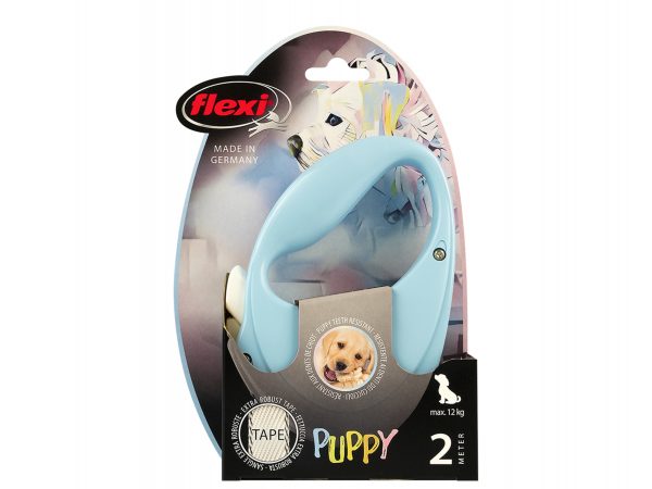 Flexi Puppy (riem 2m) lichtblauw