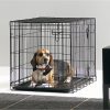 Draadkooi Dog Cottage zwart 76x49x55cm