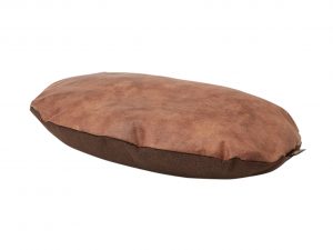 Kussen Snooze lederbruin 62x41cm M