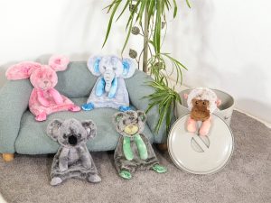 Speelgoed hond pluche Crinkie Soft Konijn 33cm